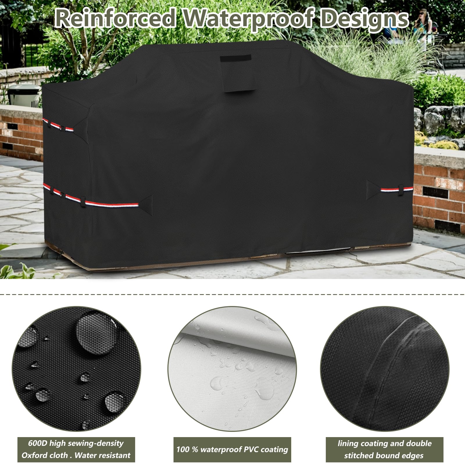 Bitubi 98-inch wind buckle detail ensuring secure fit in wind