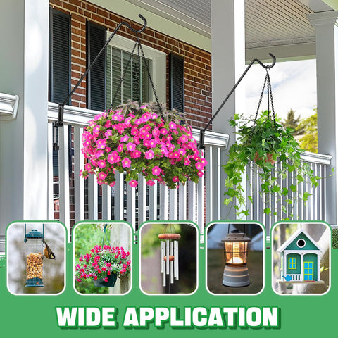 Biubee deck hanger suitable for year-round use on balconies or porches.