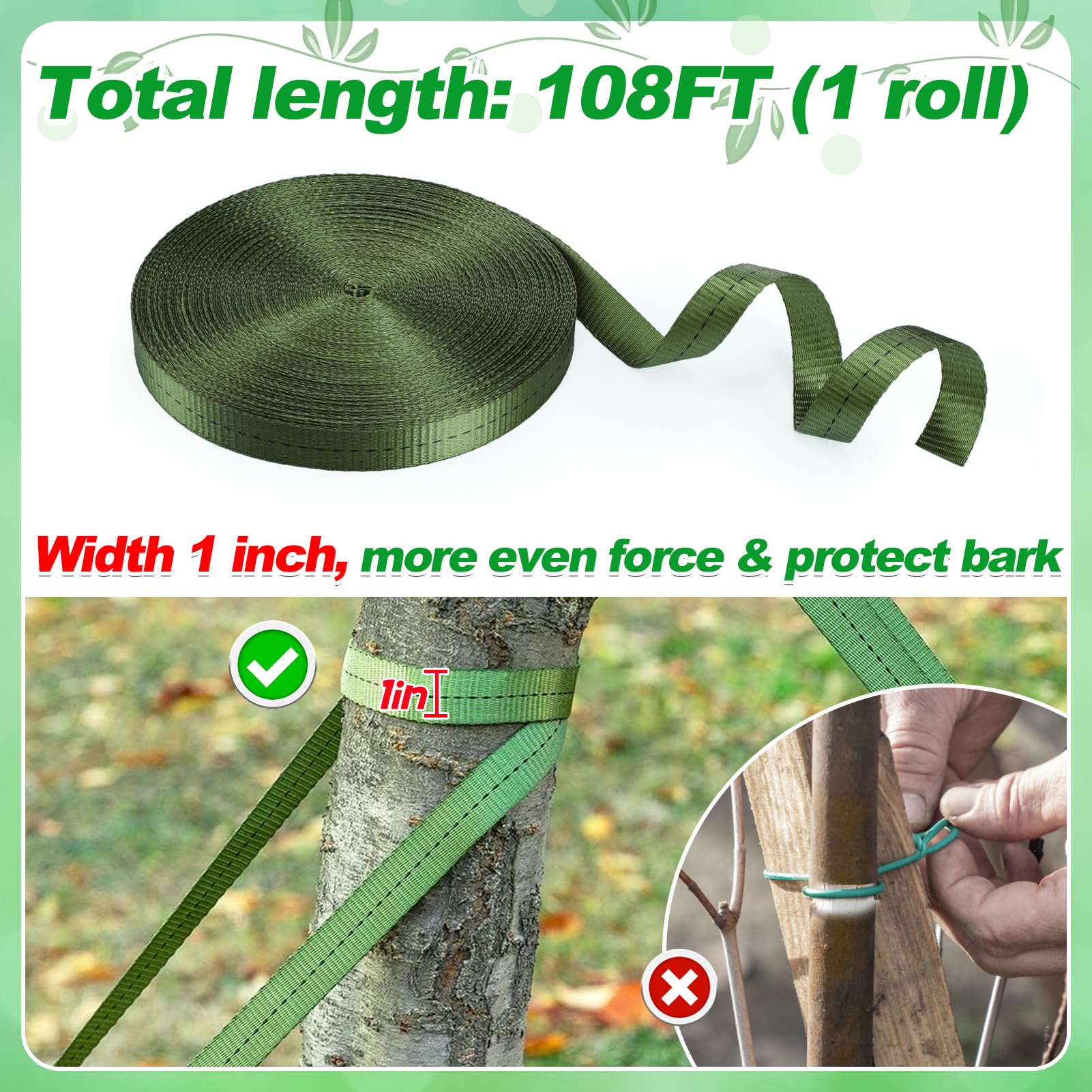 Biubee tree straps are easy to tie for fast installation