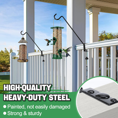 Biubee versatile deck hanger supports pots, lanterns, hummingbird feeders, or wind chimes.