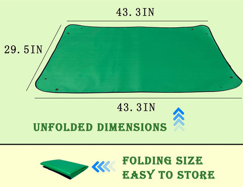 Durable high-density fabric of BIUWING mat resists wear and tear.
