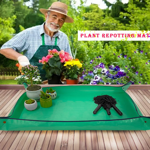 BIUWING potting mat is easy to clean after gardening projects.