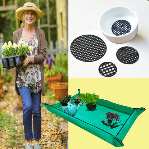 BIUWING easy-clean roll-up design simplifies cleanup after gardening sessions.