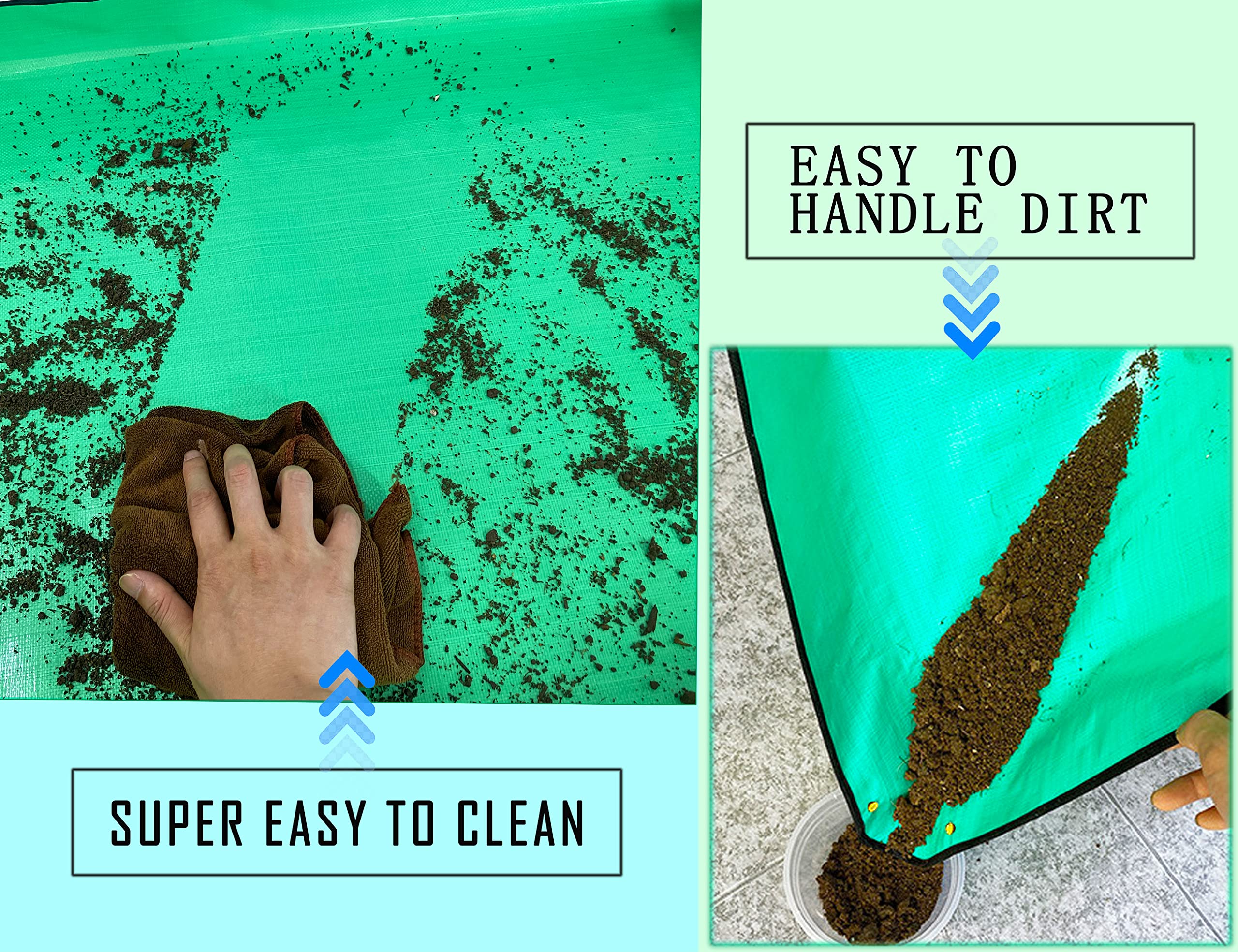 Foldable BIUWING gardening mat for portable use and easy storage.
