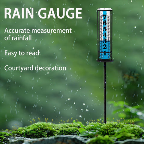 BIUWING rain gauge fence hook option keeps readings accessible.