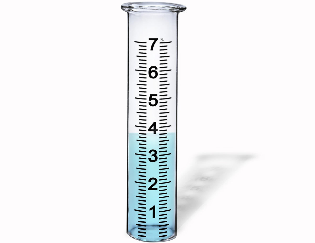 BIUWING rain gauge replacement tube with lip for outdoor accuracy and easy reading