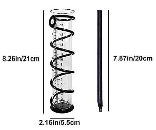 BIUWING rain gauge shows a clear 5 inch scale for gardeners and weather watchers