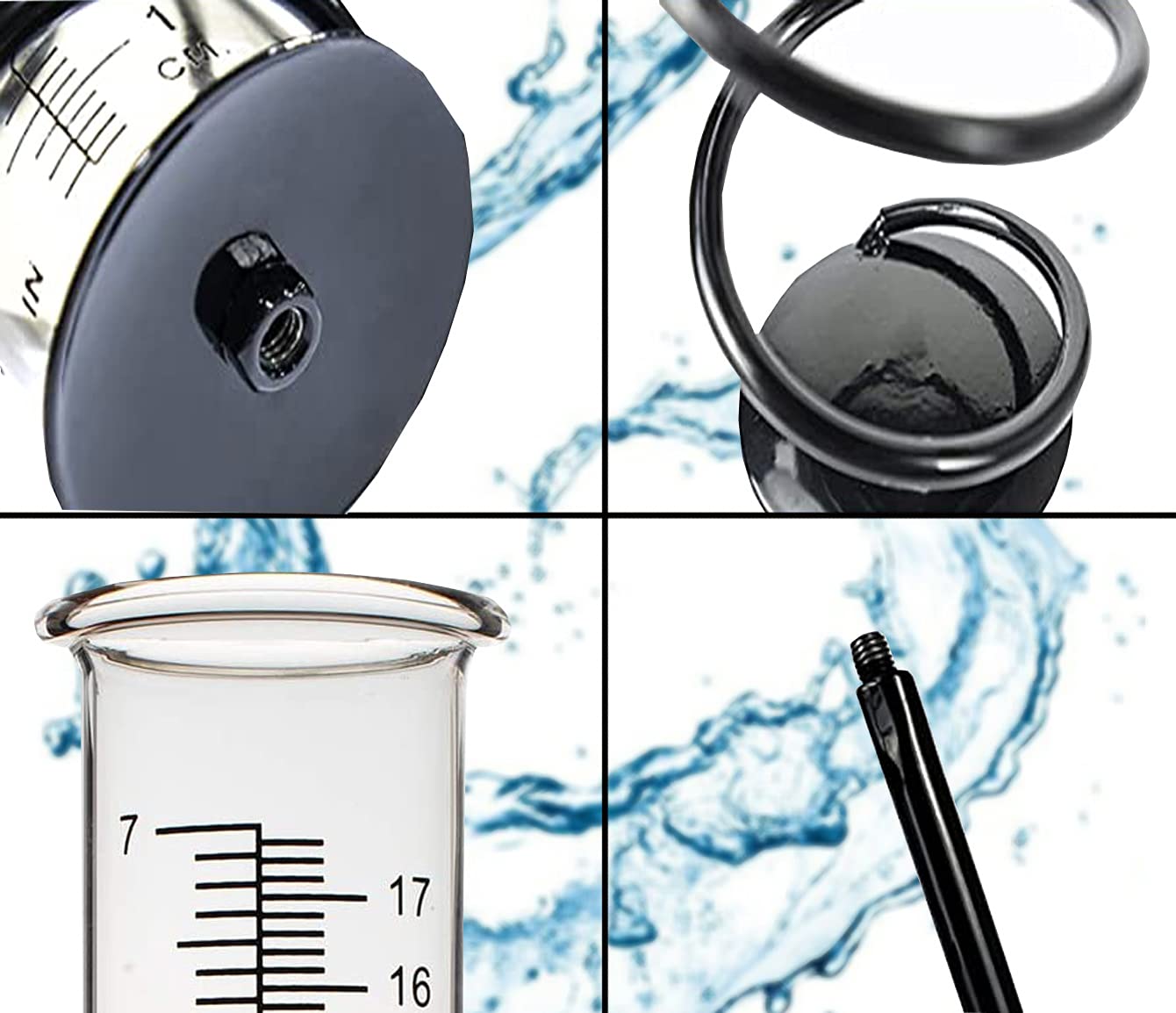BIUWING rain gauge with slide out collector for easy emptying and cleaning