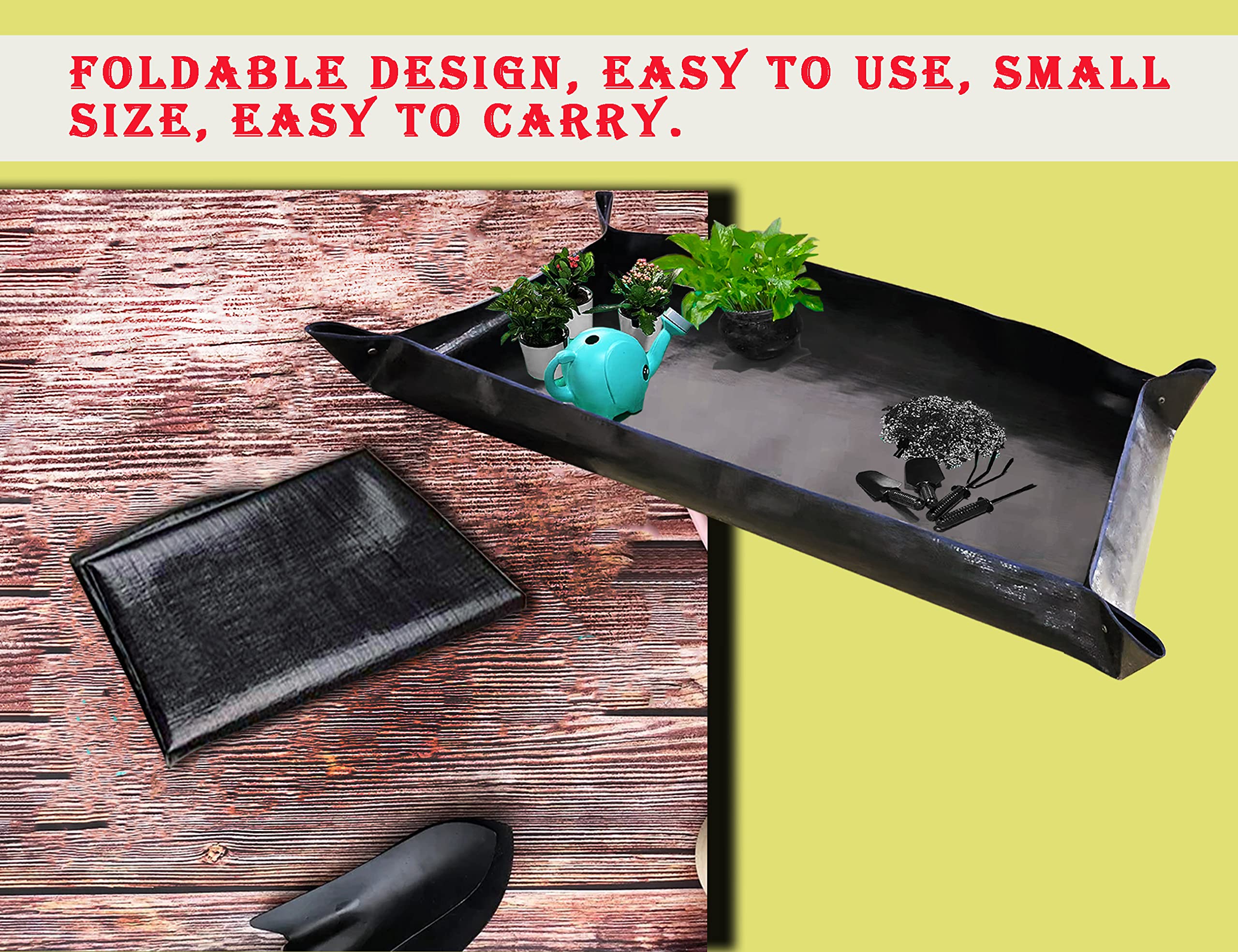 BIUWING stain-resistant repotting mat keeps surfaces clean