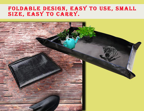 BIUWING stain-resistant repotting mat keeps surfaces clean