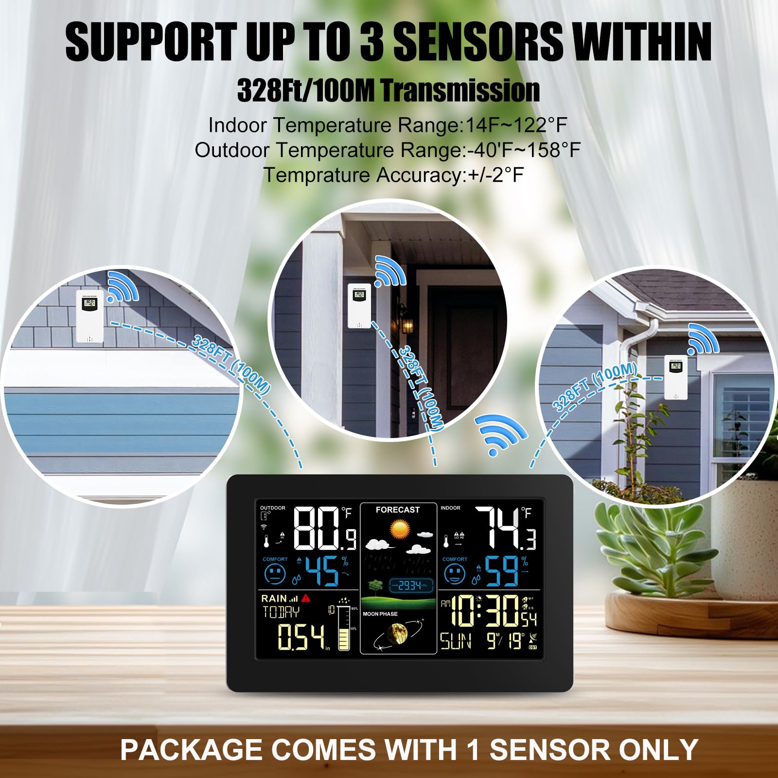 BIUWING WWVB atomic clock keeps accurate time for daily routines