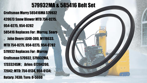 bizhala 2-stage snowthrower belt for reliable operation.
