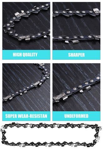 Bizhala 8-inch Sun Joe SWJ806E chain close-up for smooth performance.