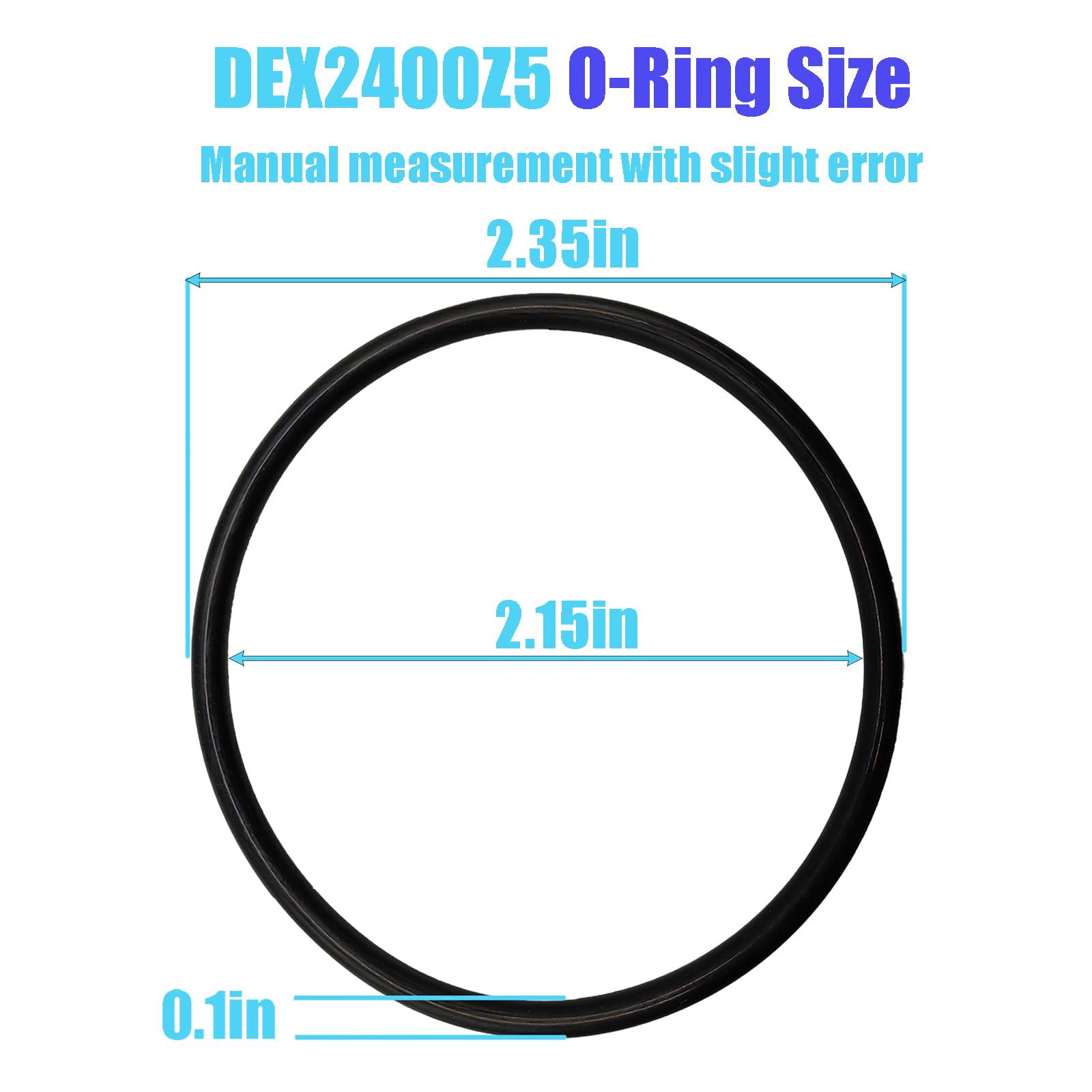 bizhala DEX2400Z5 O-ring installation shows simple replacement for compatible filters.