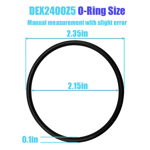 bizhala DEX2400Z5 O-ring installation shows simple replacement for compatible filters.