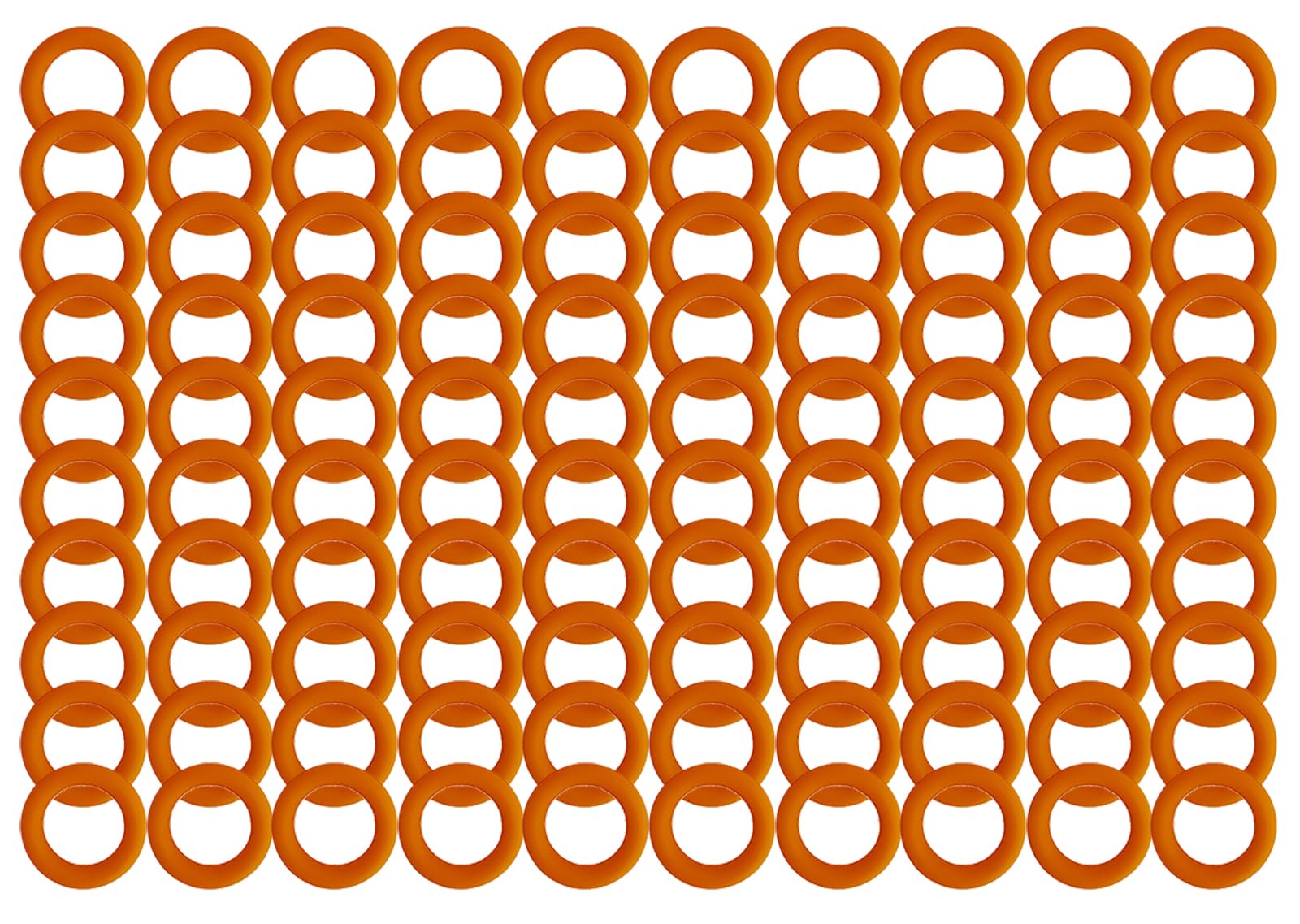Bizhala orange Buna-N O-rings for reliable wear resistance in high-pressure use.