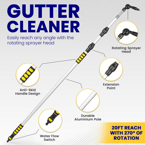BIZSALVIDO leak-proof valve maintains steady water flow during cleaning.