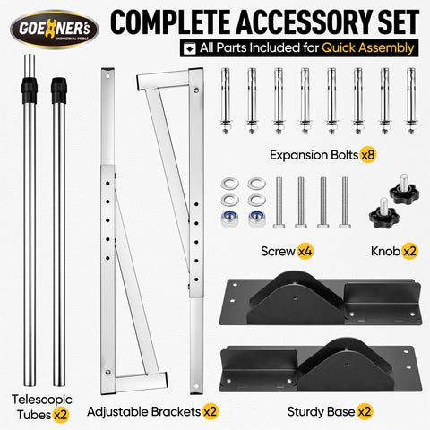BJOSSTY heavy-duty square tubing provides stable lifting