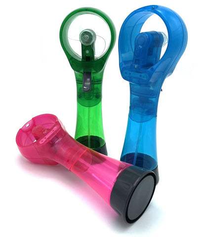 BJPEY Water Misting Fan battery operated with two AAs