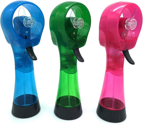 BJPEY Water Misting Fan blue compact portable cooling for outdoor use