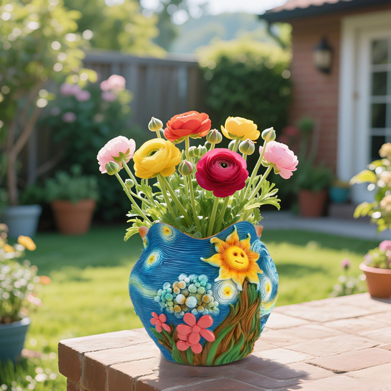 BJVF Starry Night planter enhances home decor with artful color