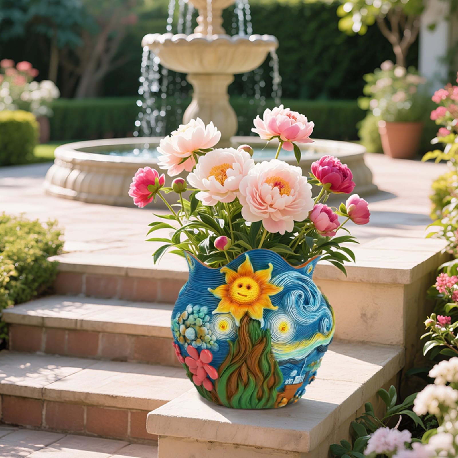 BJVF Starry Night planter brings color for small-space plant arrangements
