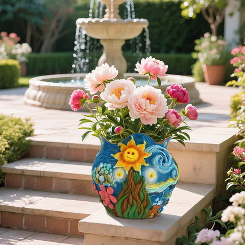 BJVF Starry Night planter brings color for small-space plant arrangements