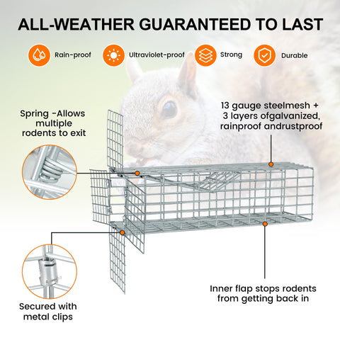 BKALEME copper mesh roll included for secure sealing around openings.