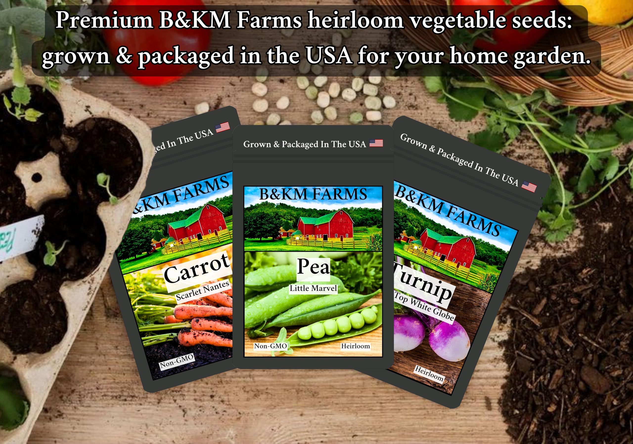 B&KM Farms seed storage capsule shows long-term viability and easy keeping.