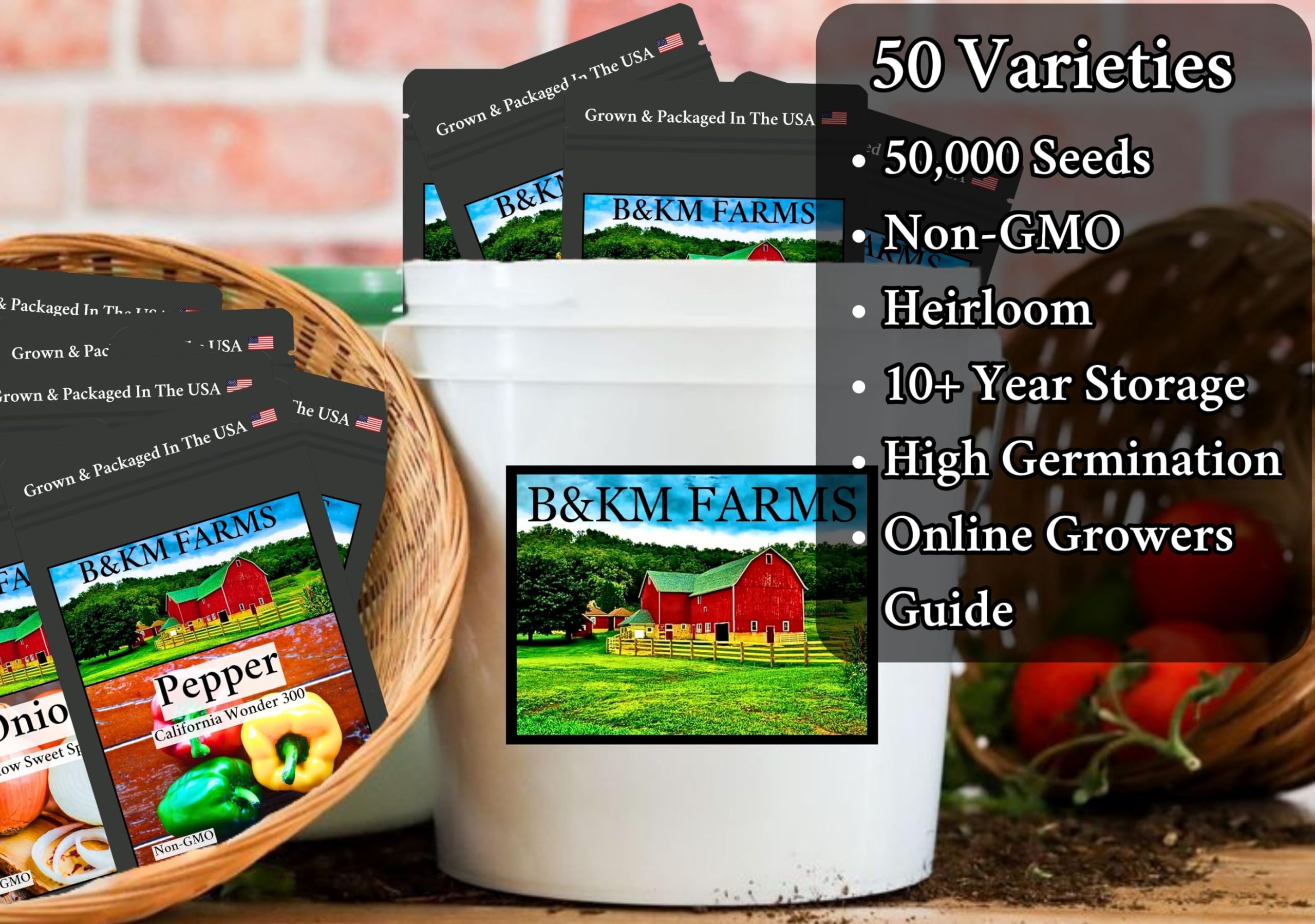 Sizable assortment of 50 varieties in the vault for diverse crops