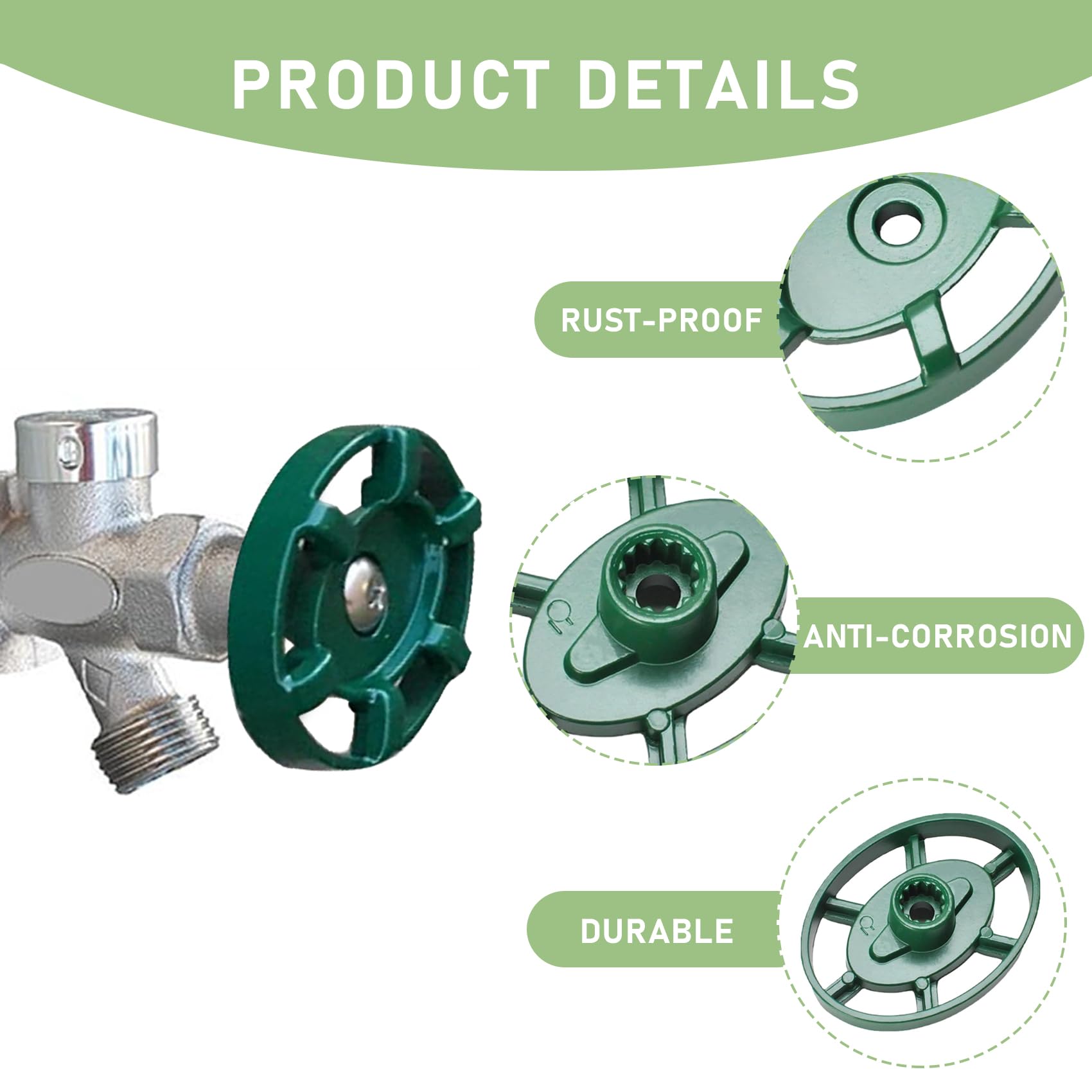 BKIFU washing machine valve handle with screws for replacement