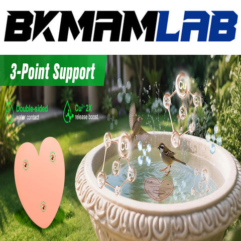 BKMAMLAB all-weather coated copper disk resists rust outdoors