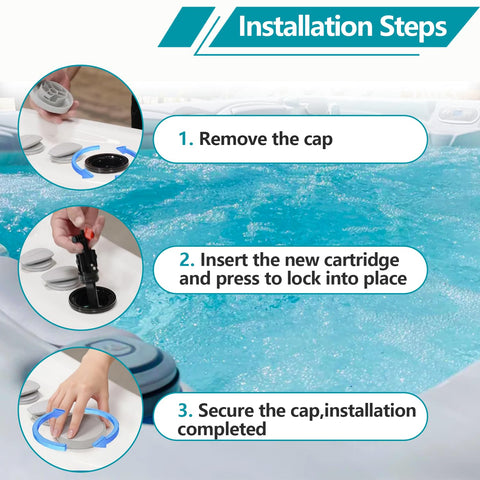 Bknius affordable maintenance solution for saltwater spa systems.