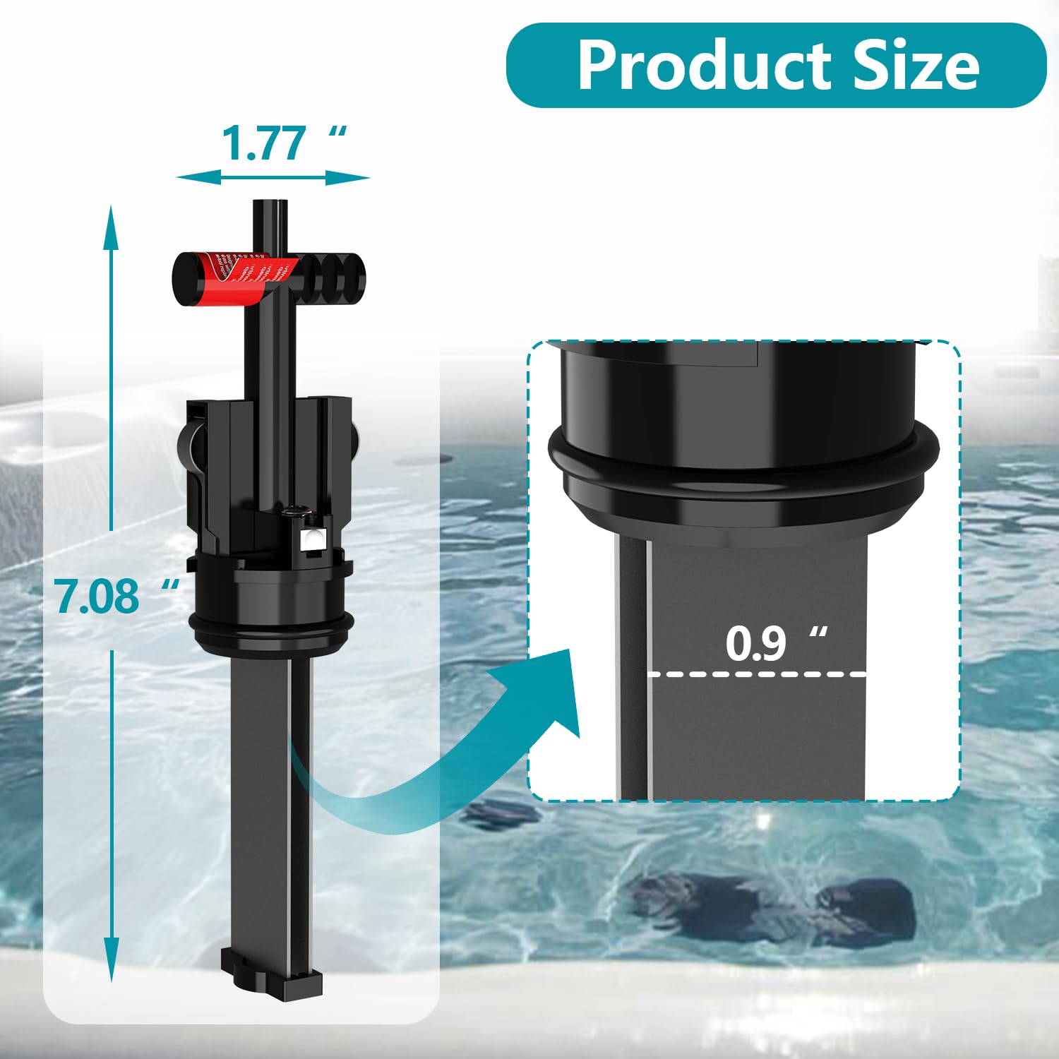 Bknius cartridge cross-section highlighting ingredients for clearer water.