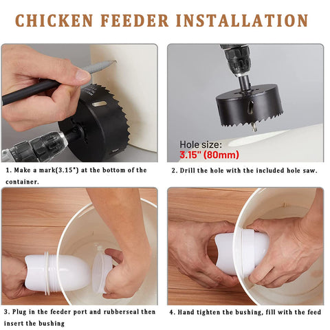 Bkotoo wide compatibility with buckets, troughs and bins.