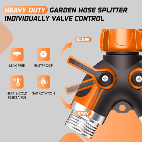 BKV rust-resistant design helps prevent leaks during long watering sessions.