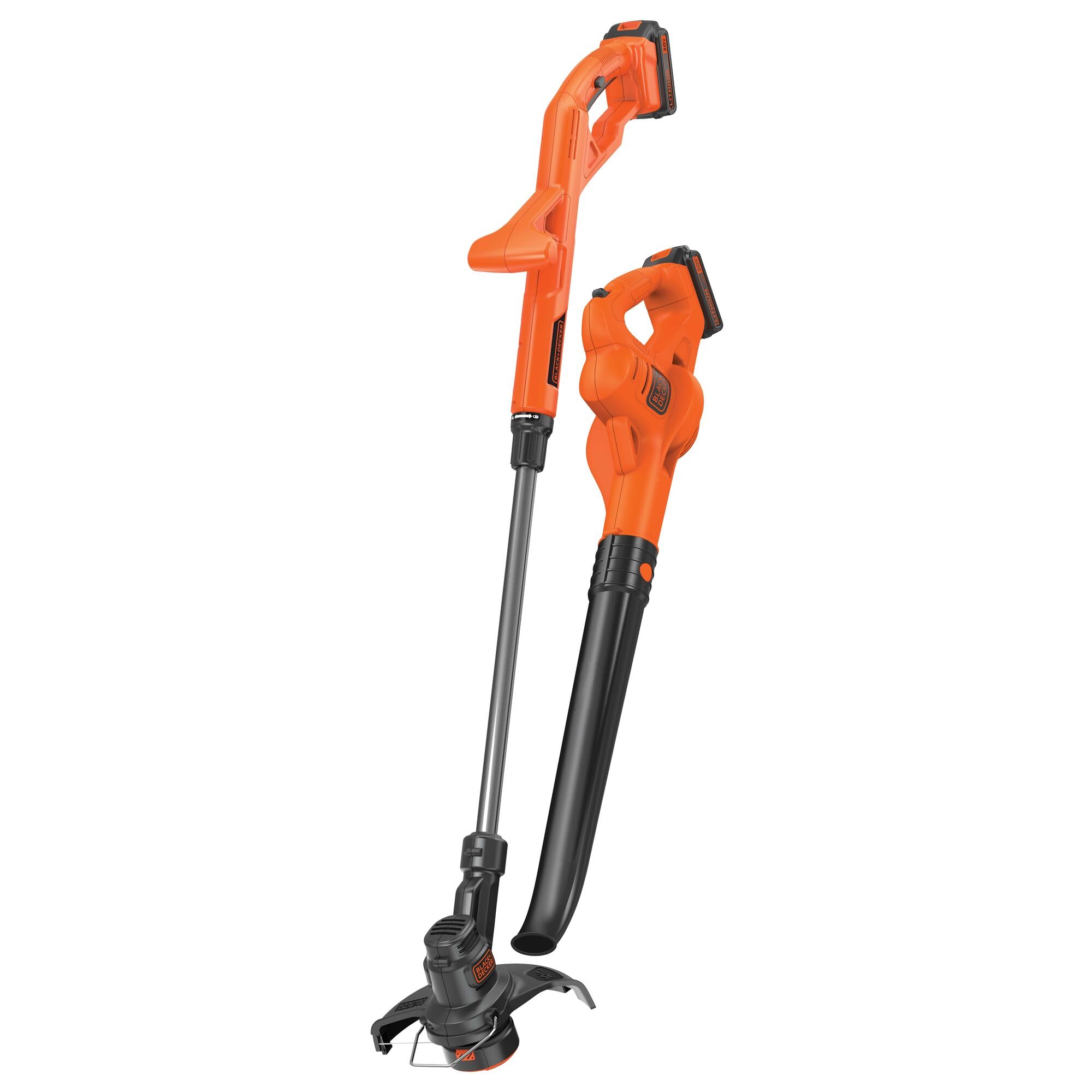 BLACK+DECKER 20V MAX leaf sweeper cordless design clears debris.