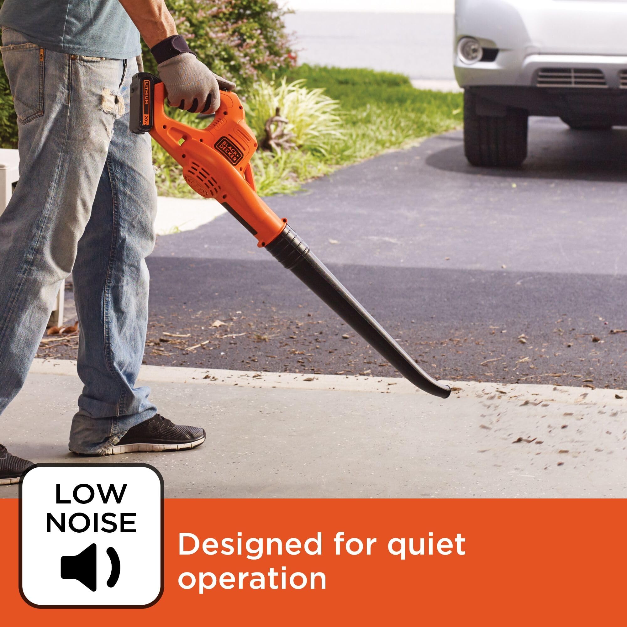 BLACK+DECKER weed wacker adjustable height and handle for personalized comfort.