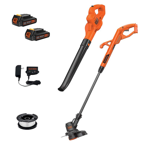 BLACK+DECKER 20V MAX weed wacker with rotating head for precise edging.