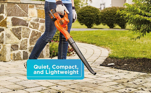 BLACK+DECKER 40V MAX battery included, detachable for easy charging.