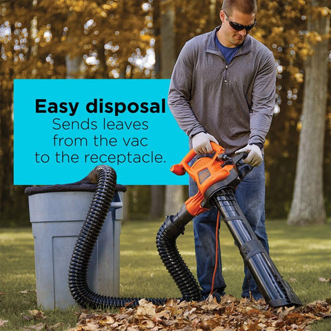 BLACK+DECKER 8-foot hose extension reaching a wider cleanup area