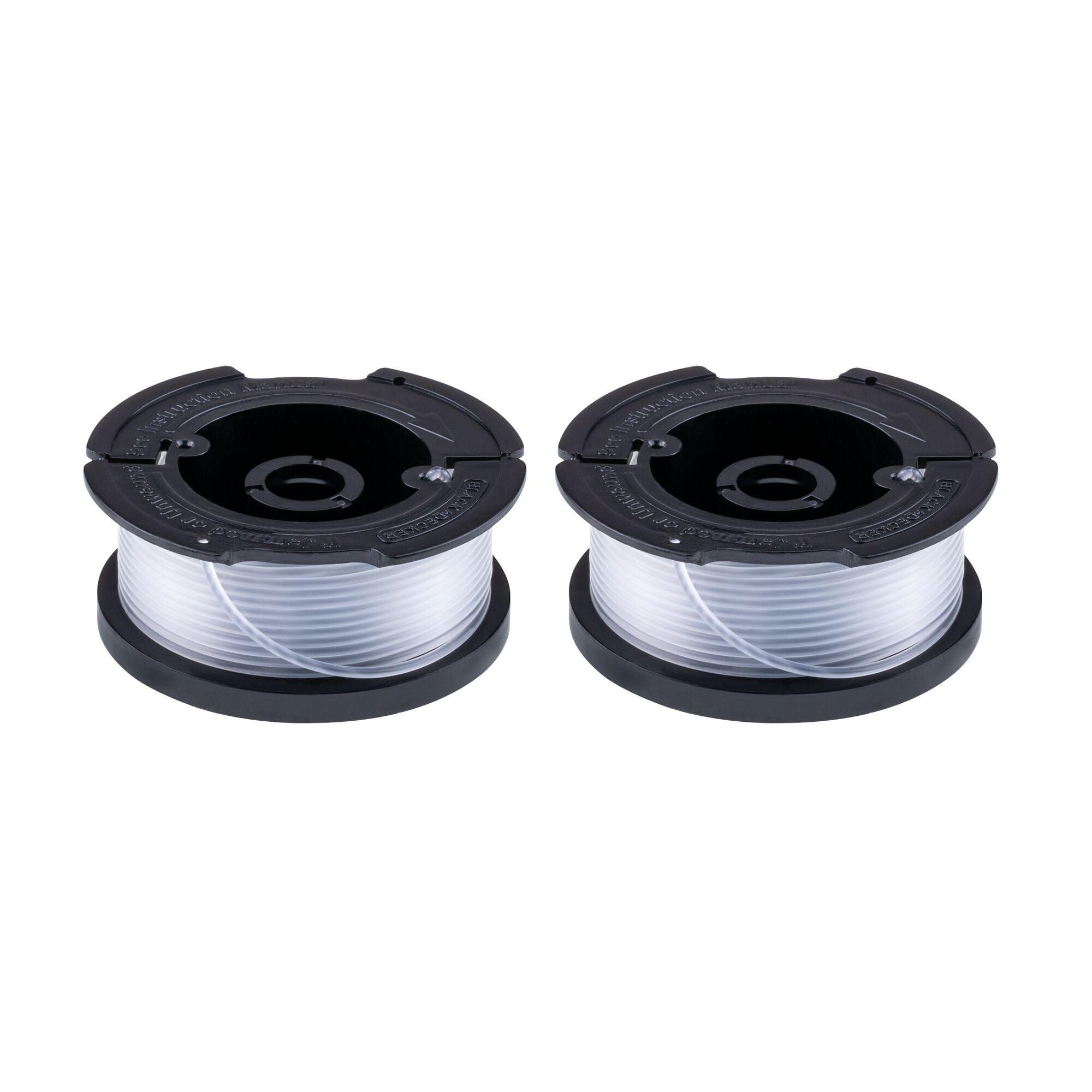 Black+Decker AFS spool with 30 ft line for easy auto-feed trimming.