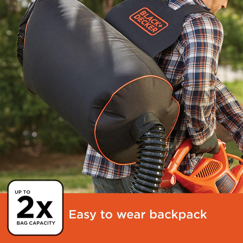BLACK+DECKER BEBL7000 reaches up to 250 mph air velocity for debris removal.