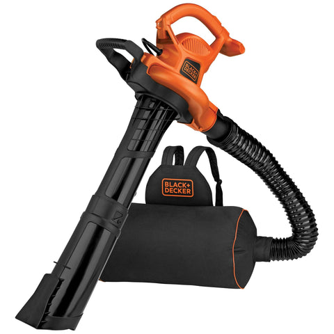 BLACK+DECKER BEBL7000 worn as a backpack for comfortable, all-day yard use.