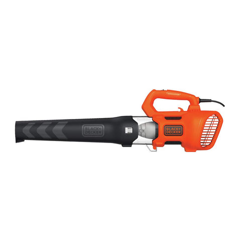 BLACK+DECKER BEBL750 handheld on driveway demonstrates powerful airflow