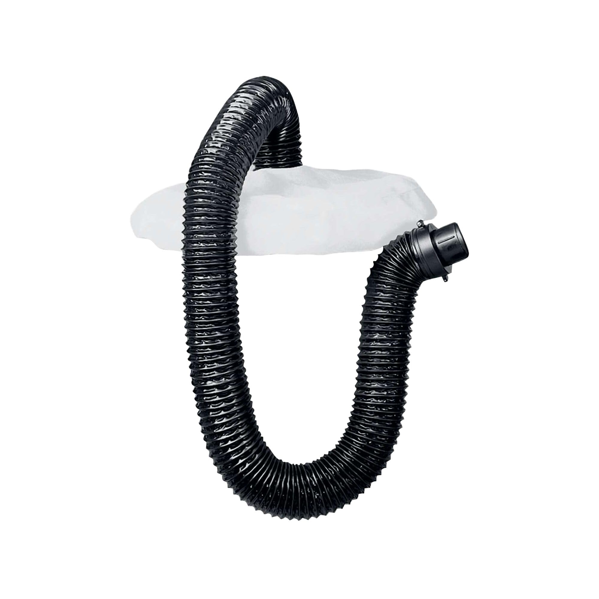 BLACK+DECKER BV-006 hose attachment for leaf blowers showing tool-free setup and clean design
