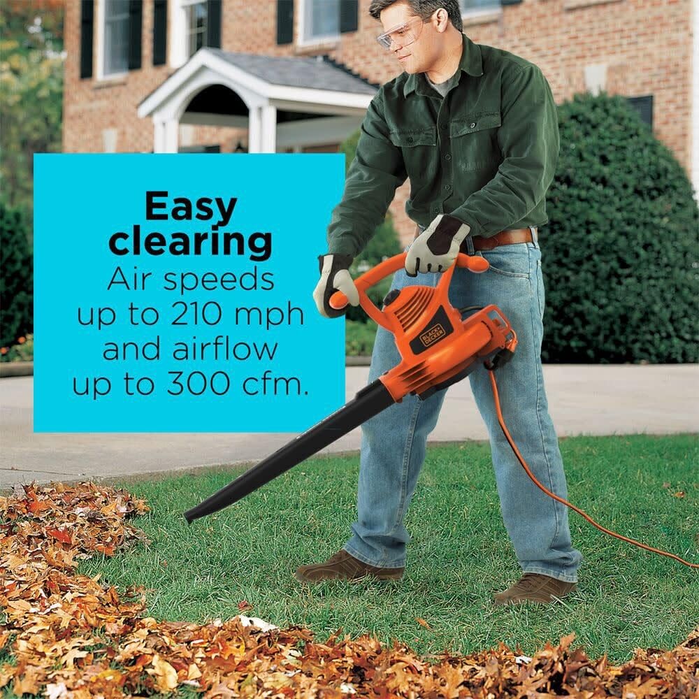 BLACK+DECKER BV3100 2-speed control enables task-specific power.
