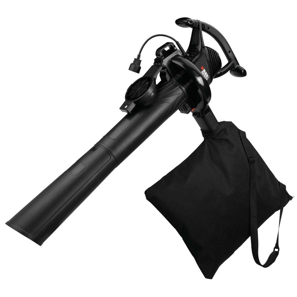 BLACK+DECKER BV3100 3in1 leaf blower in action for quick yard cleanup.