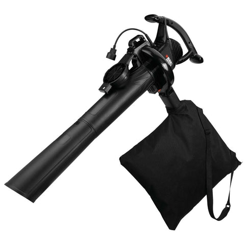 BLACK+DECKER BV3100 3in1 leaf blower in action for quick yard cleanup.