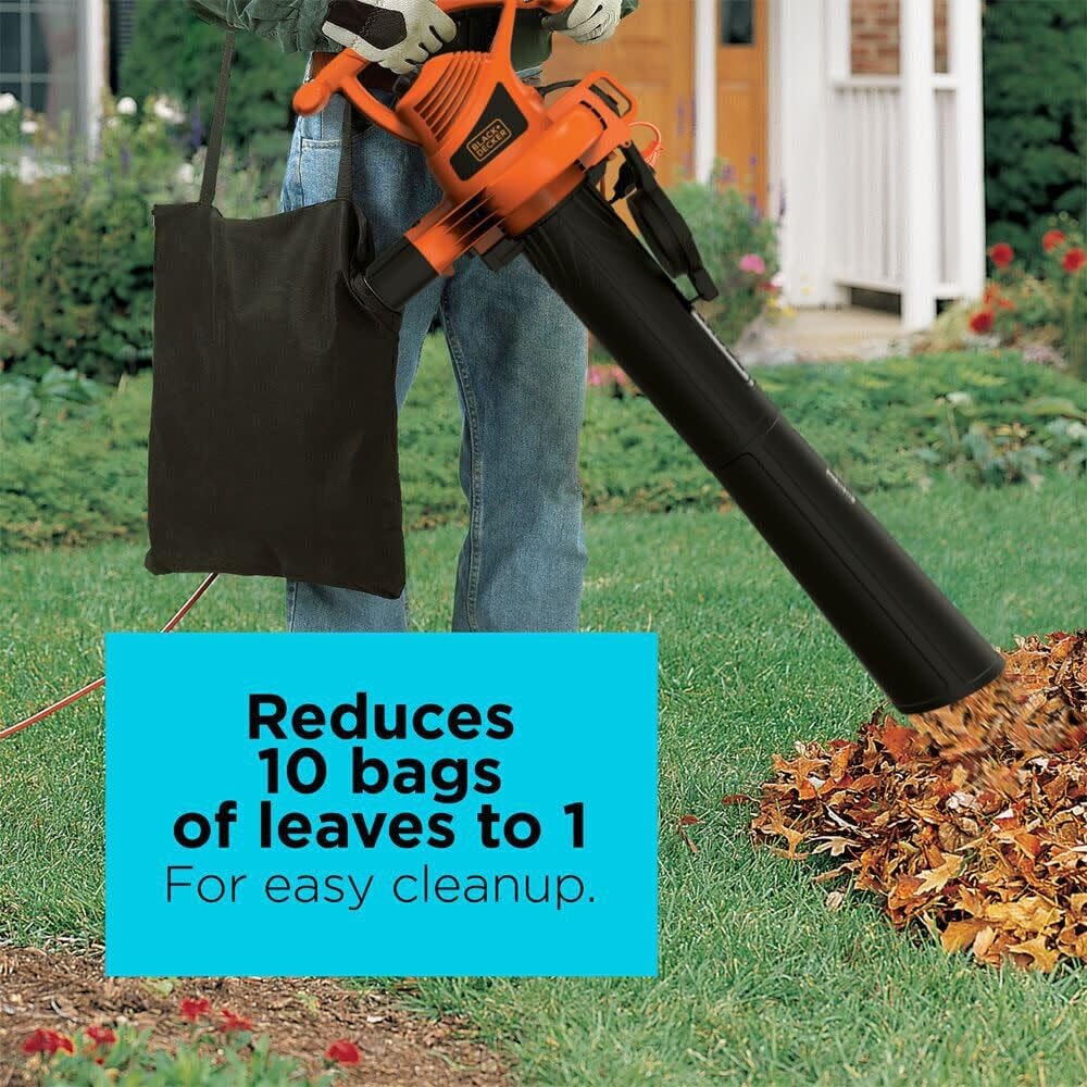 BLACK+DECKER BV3100 corded power provides unlimited runtime for big jobs.
